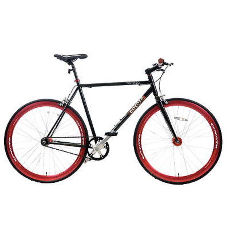 22-700c COYOTE TRA-FIX FIXIE BIKE FLIP FLOP STR8 HANDLEBAR BLACK-RED V98003