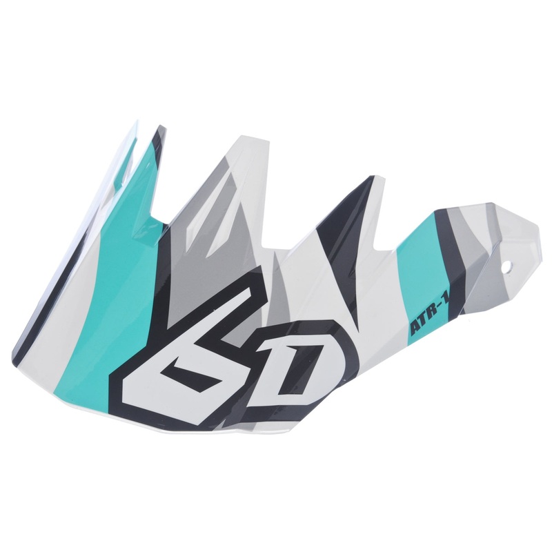 6D ATR-1 Flo Replacement Visor – For Motocross Helmet  Teal