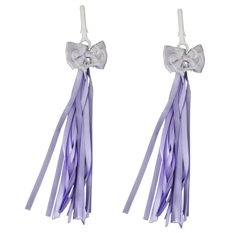 Child’s – Kids Purple Bike, Bicycle, Scooter Handlebar Fabric Tassels Streamers