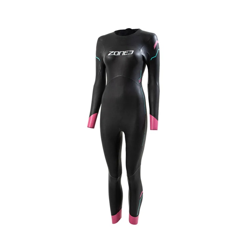 Zone 3 Agile Women’s Wetsuit (Black/Pink/Turquoise)