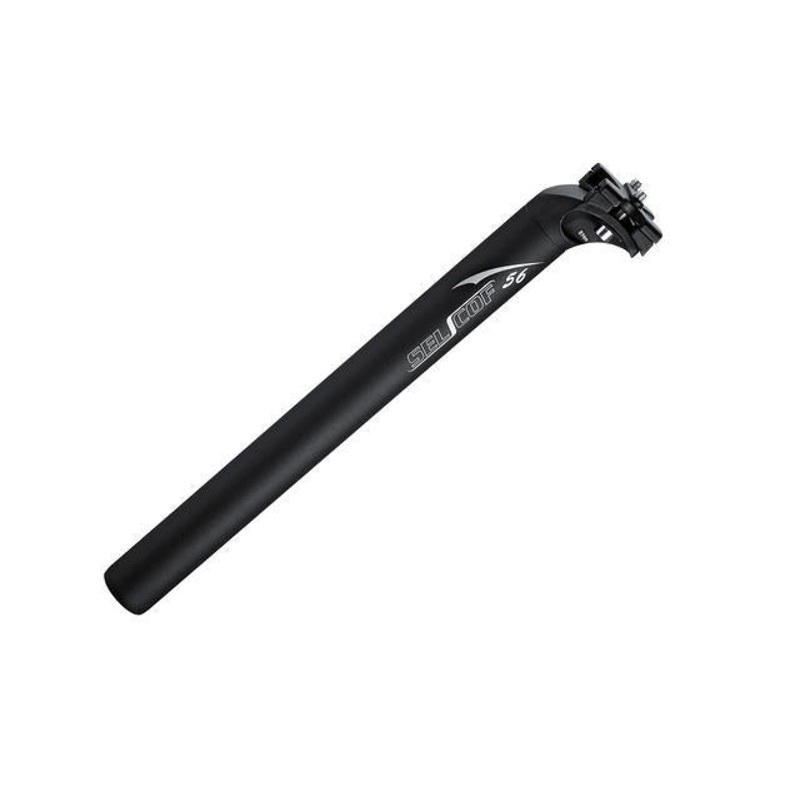 SELCOF 56N 29.4mm Hi-End Seat Post 350mm DOUBLE BOLT MICRO ADJUST FORGED TOP BLACK