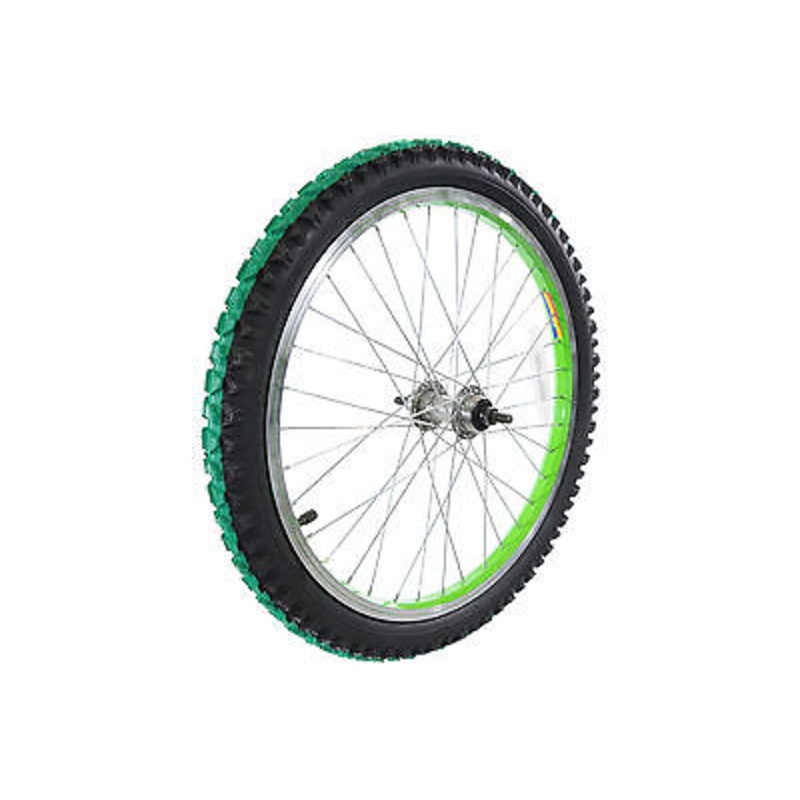 20REAR WHEEL FOR RALEIGH Gi20,GREEN RIM,GREEN CENTRE TYRE VERY SPECIAL