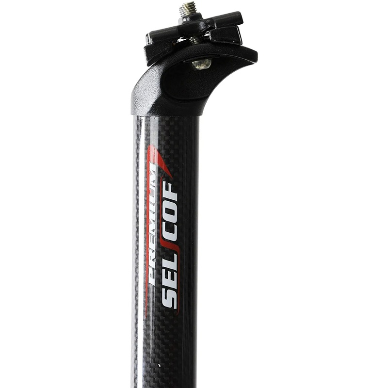 Selcof Premium 29.4mm Carbon Wrap Seat post 340mm 2 Bolt Clamp RRP 59.99