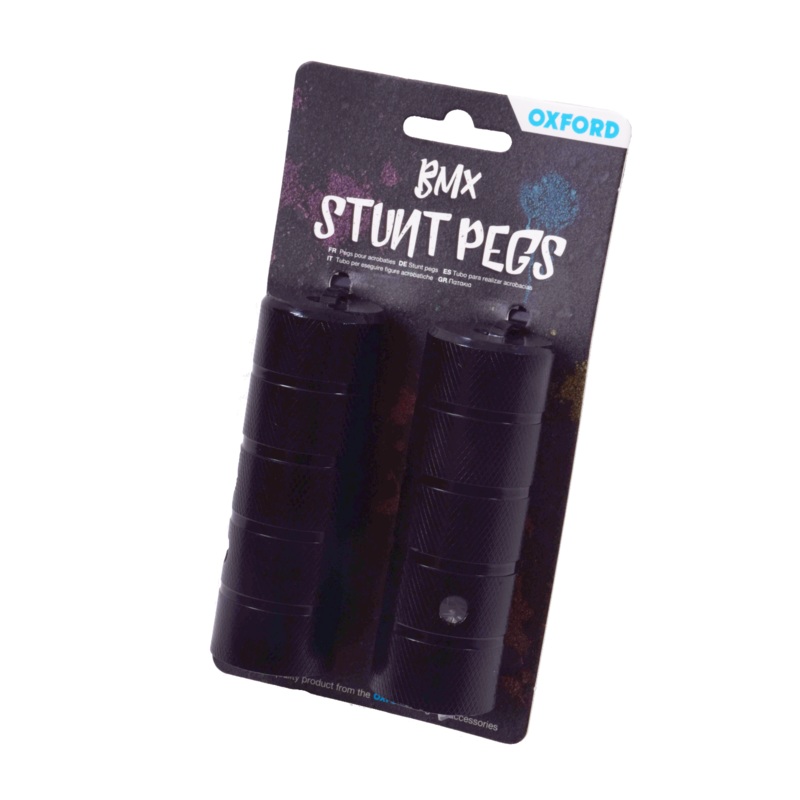 BMX FREESTYLER BIKE STUNT FOOT GRINDING PEGS TRICK NUTS FOR 3-8 10mm AXLE 110mm