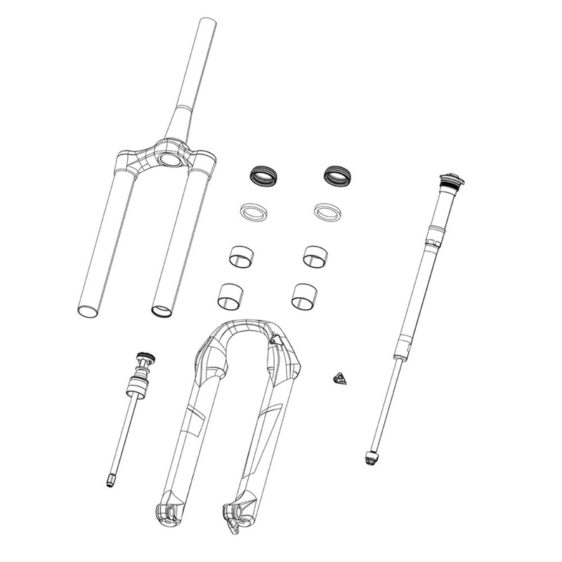 Fork Spring Debonair Shaft – (Includes Air Shaft And Retaining Ring) 32mm – Sid B4 (2020):  100mm-29
