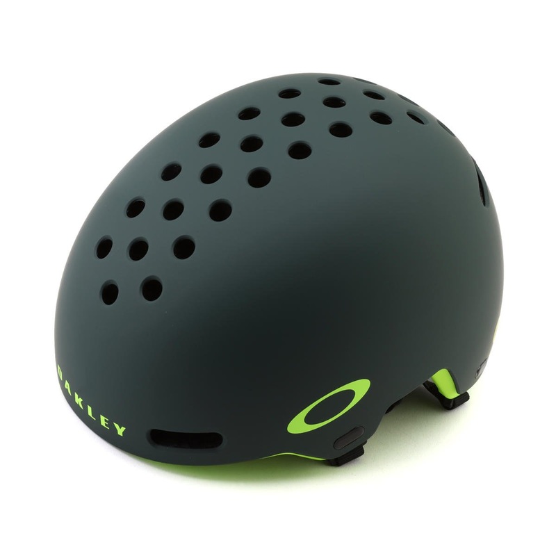Oakley Street 1 Skate/BMX Helmet (Matte Hunter Green/Retna Burn) (M) (Wear N Tear)