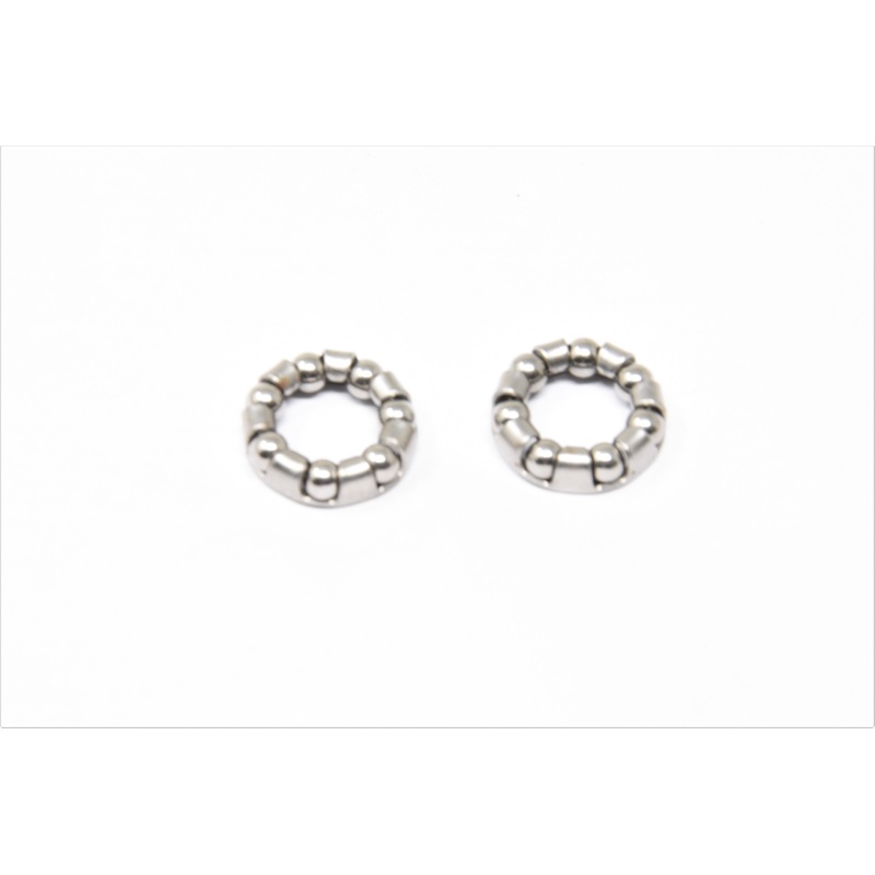 Pair (2) Bicycle Front Wheel Hub Axle Bearings 3-16 x 7 Ball Cages MTB BMX Bike Etc