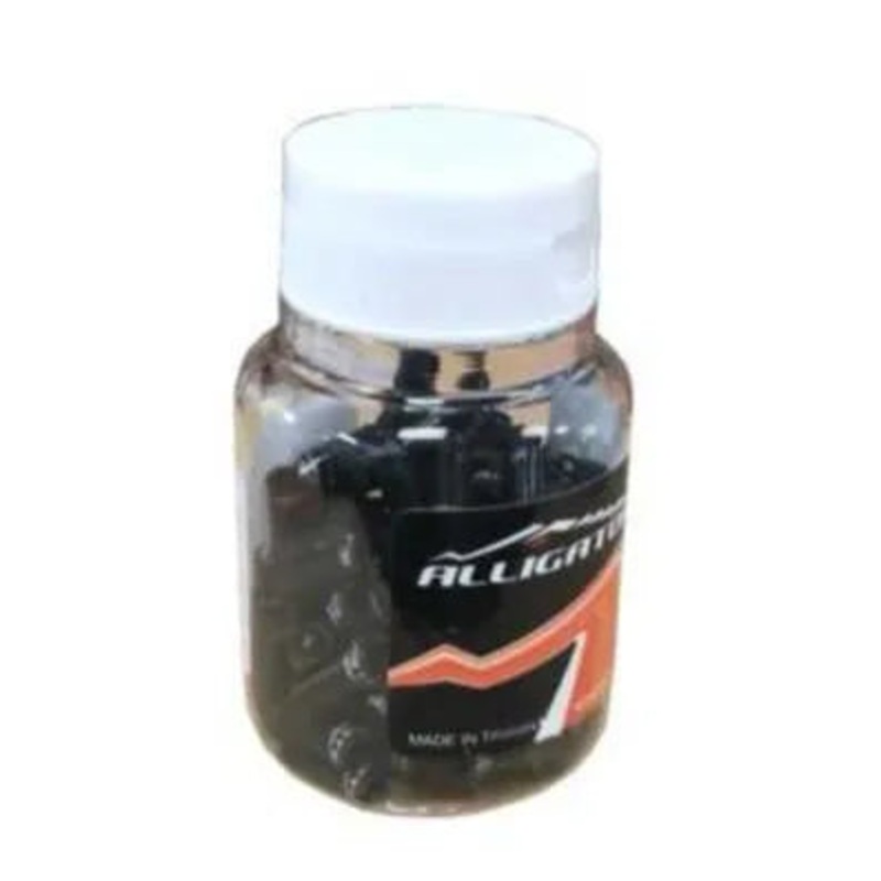 Alligator Plastic Ferrule Cable Housing End Caps (Black)