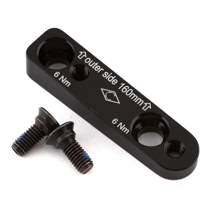 Campagnolo Disc Brake Adapters (Black) (Flat Mount) (EKAR) (160mm Rear)