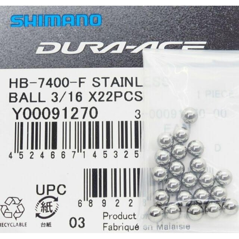 Shimano HB-7400-F Stainless Steel Ball Bearings – 3/16