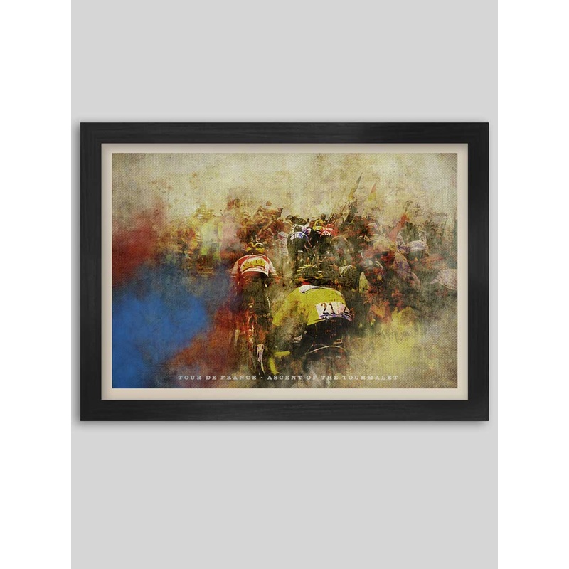 Tour de France – The Ascent of the Tourmalet Cycling Poster Print