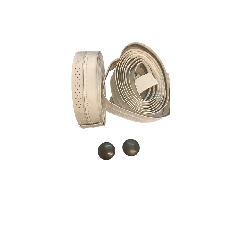 Velo VL-047 Pin Hole Stitched Padded Handlebar Bar Tape White For Road Racing Bike
