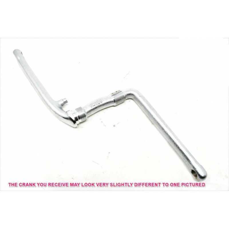 OLD OR MID SCHOOL BMX ONE PIECE CRANK 165mm 1-2 PEDALS NEW OLD STOCK OPC SLIGHT TARNISHED