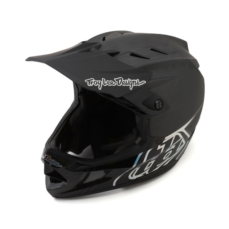 Troy Lee Designs D4 Carbon Full Face Helmet (Stealth Black) (M) (w/ MIPS)