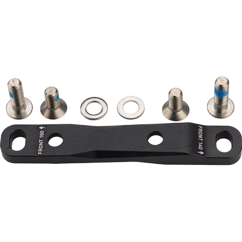 SRAM Disc Brake Adapters (Black) (Flat Mount) (140/160mm Front)