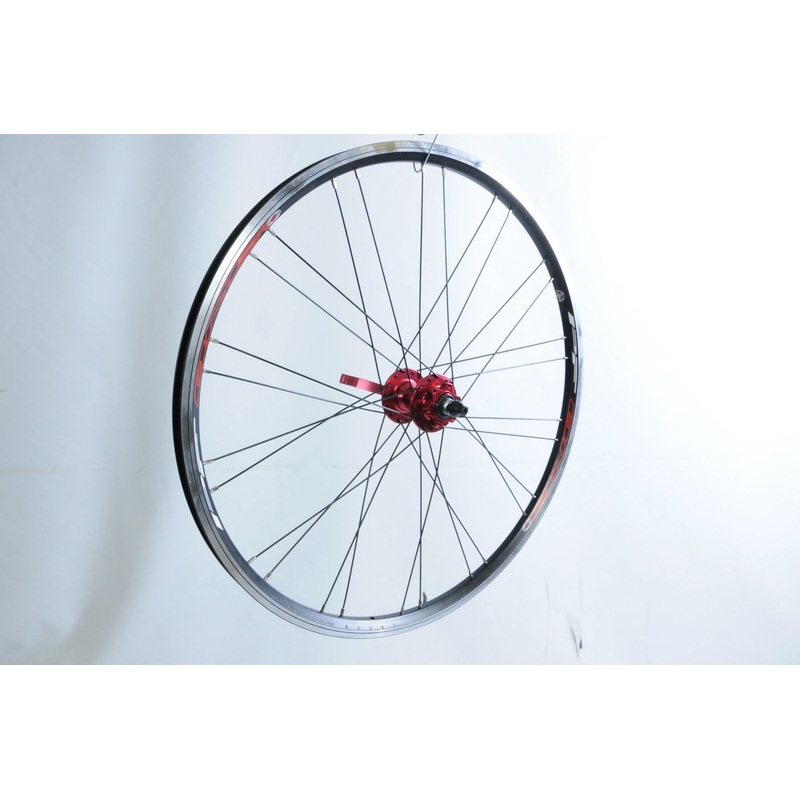 26 MTB (559×19) DISC BRAKE MOUNTAIN BIKE FRONT WHEEL SEALED BEARING BLACK- RED
