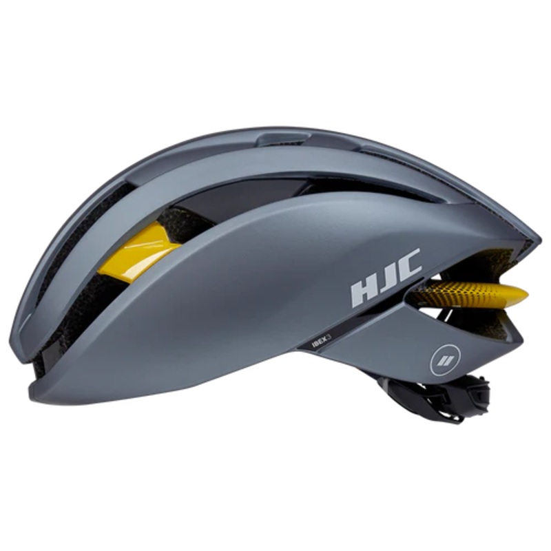 HJC Ibex 3 Road Cycling Helmet (Matte Glossy Grey Yellow)