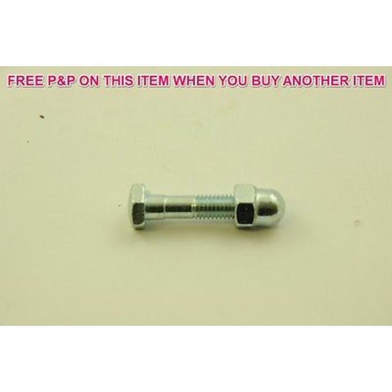 CHOPPER ERA SEAT POST BOLT, SADDLE PIN BOLT 40mm x 8mm CHROME DOMED ACORN NUT