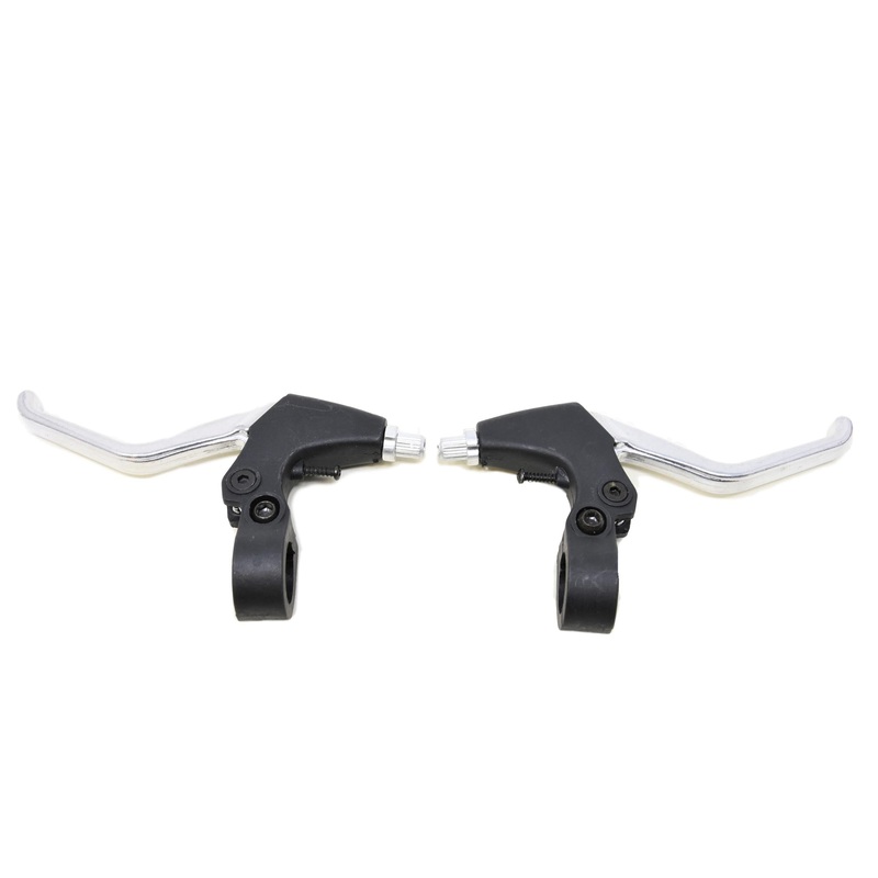 Pair Easy Reach Alloy Bike Cycle V Brake Levers To Suit Twist Grip Type Shifters Etc