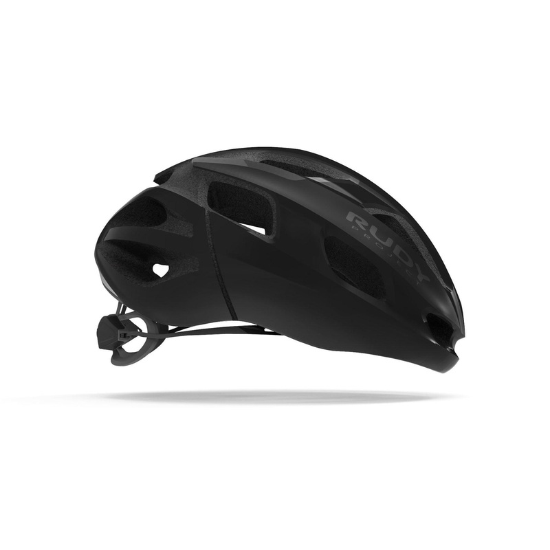 Rudy Project Strym Road Cycling Helmet (Black Stealth-Matte)