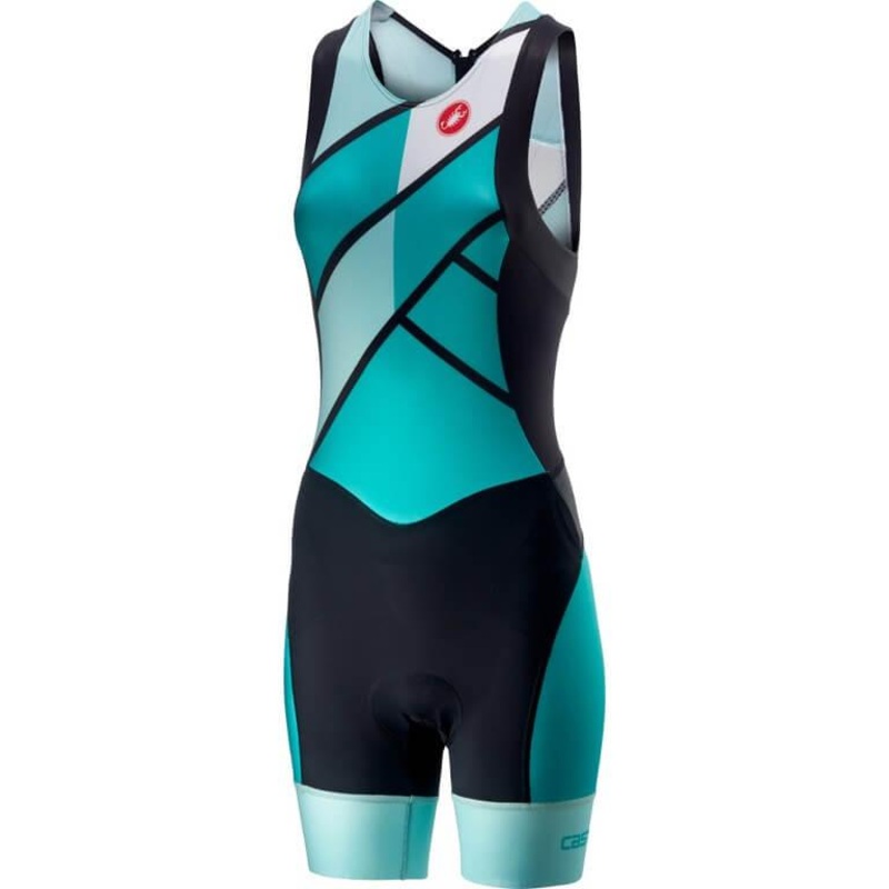 Castelli Free Women’s Triathlon Suit (Turquoise/Green)