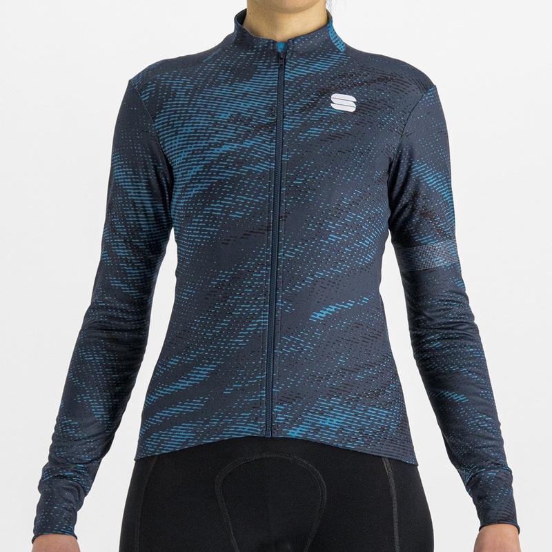 Maglia donna maniche lunghe Sportful Cliff Supergiara – Blu