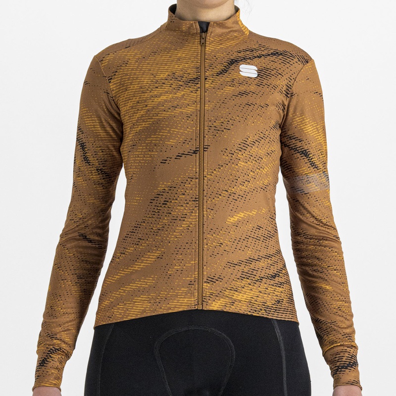 Maglia donna maniche lunghe Sportful Cliff Supergiara – Oro