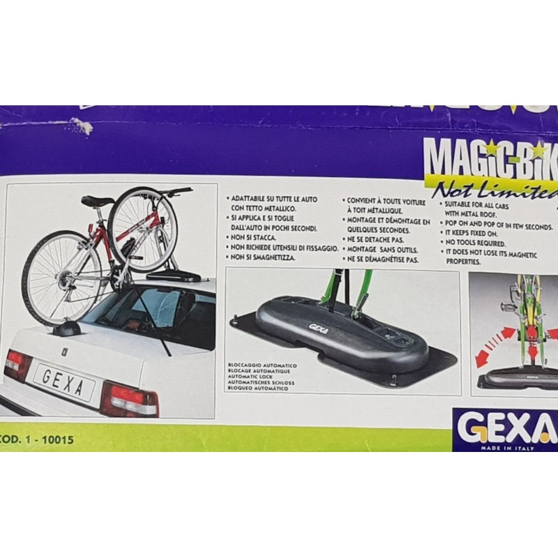 Gexa Magnetic Magic Bike Carrier 1 Bike Roof Cycle Rack