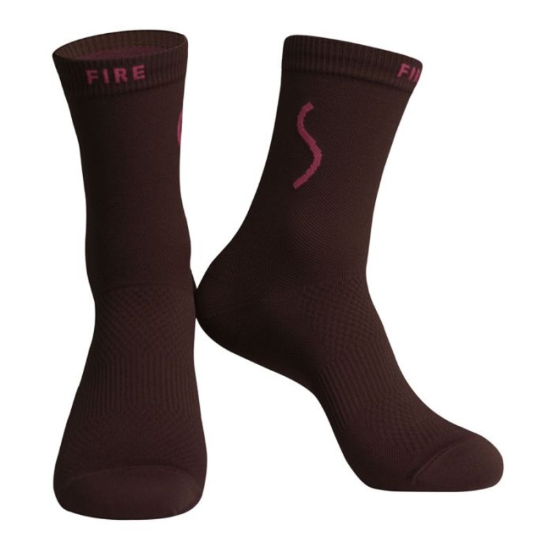 Monton Fire Men’ Cycling Socks (Red)