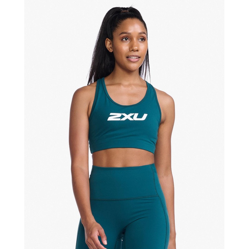2XU WR6459A Motion Racerback Crop Women’s Triathlon Suit (Jade/White)