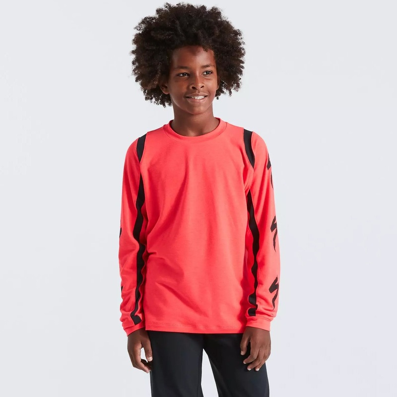 Maglia bambino maniche lunghe Specialized Trail Youth – Rosso