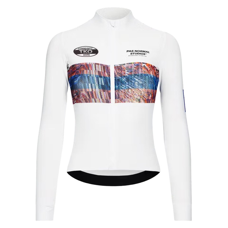 Maglia donna maniche lunghe Pas Normal Studios T.K.O. Mechanism – Bianco