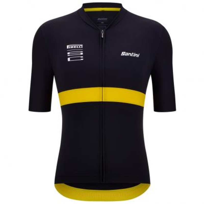 Santini Pirelli Sport Club Men’s Cycling Jersey (Black)