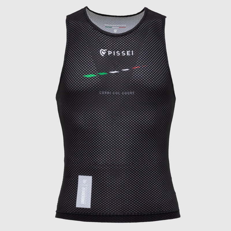 Maglia intima senza maniche Pissei Attaque – Nero Italia