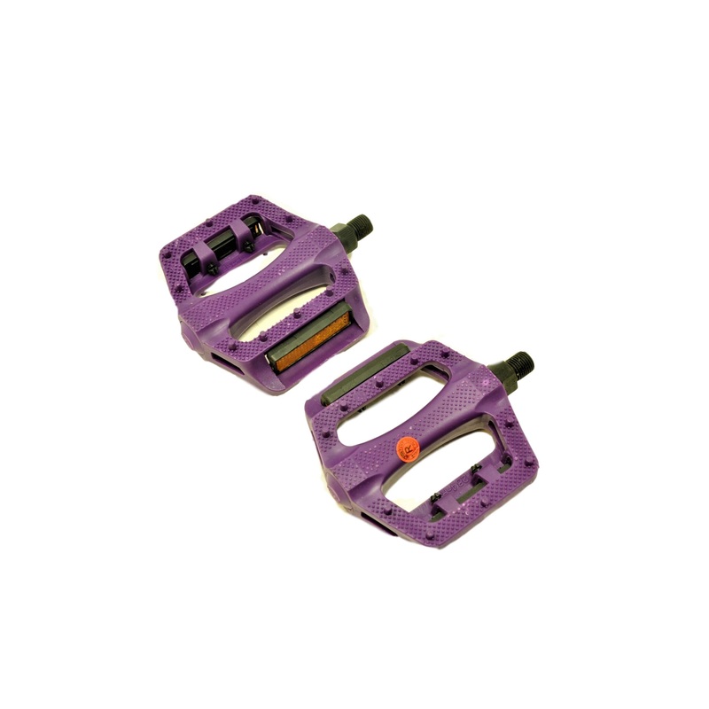 PAIR BMX – FREESTYLER PURPLE PLATFORM PEDALS  BORON AXLE SO SUIT ALL OPC FPD-NW284