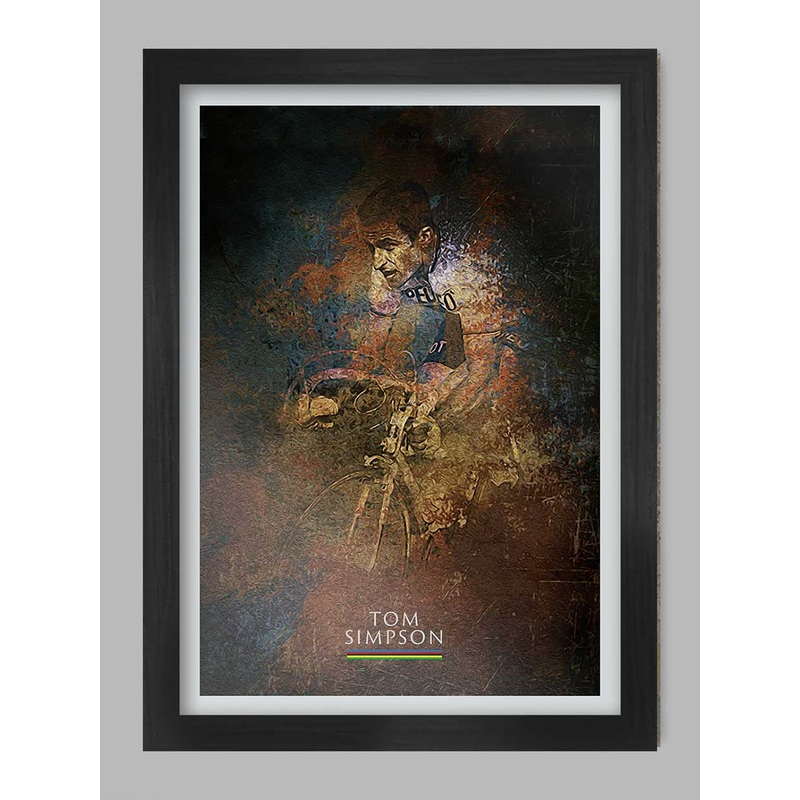 Tom Simpson Cycling Poster Print