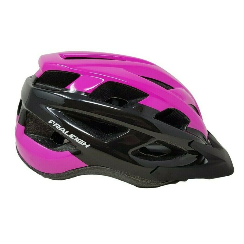 RALEIGH QUEST ADULT BIKE HELMET MTB ROAD COMMUTER CYCLING HELMET 58-62CM PINK 50% OFF RRP 30