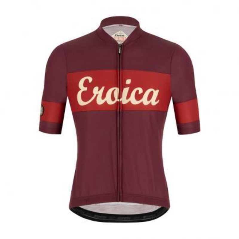Santini Eroica Ruby Mens Cycling Jersey (Bordeaux)