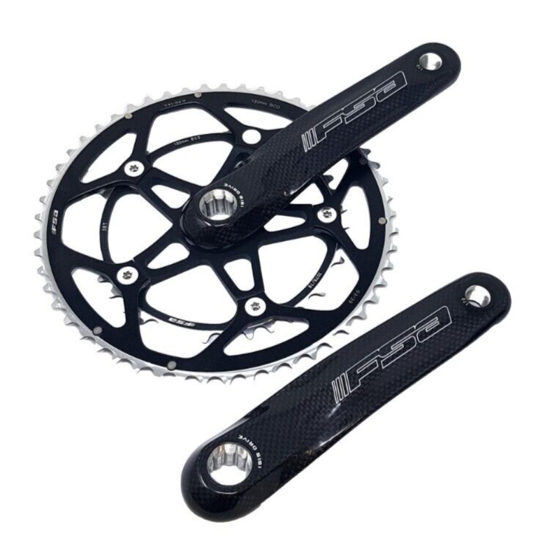 FSA Carbon Pro Road Team Chainwheel Chainset 53 / 38 170mm ISIS Spline Drive