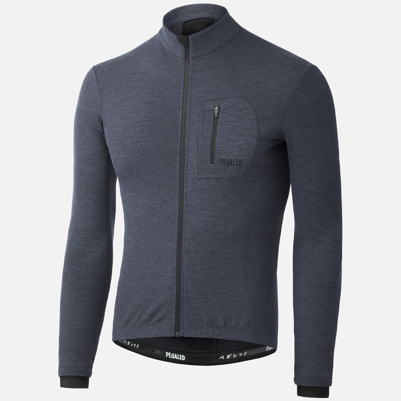 Maglia maniche lunghe Pedaled Kaido – Blu