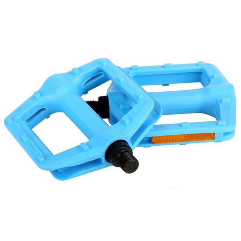 Pair Blue Resin 1/2 BMX Bike Platform Pedals For One Piece Crank OPC