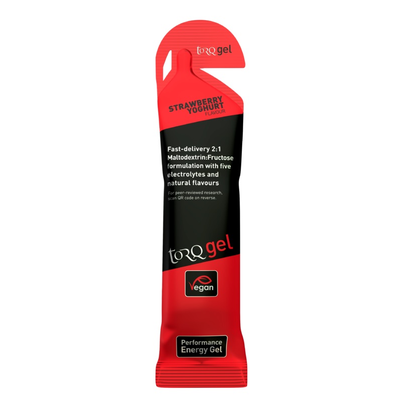 TORQ Energy Gel|Apple Crumble|Cherry Bakewell|Black Cherry Yoghurt|Lemon Drizzle|Orange & Banana|Rhubarb & Custard|Raspberry Ripple|Strawberry Yoghurt|Naked Flavourless|45G