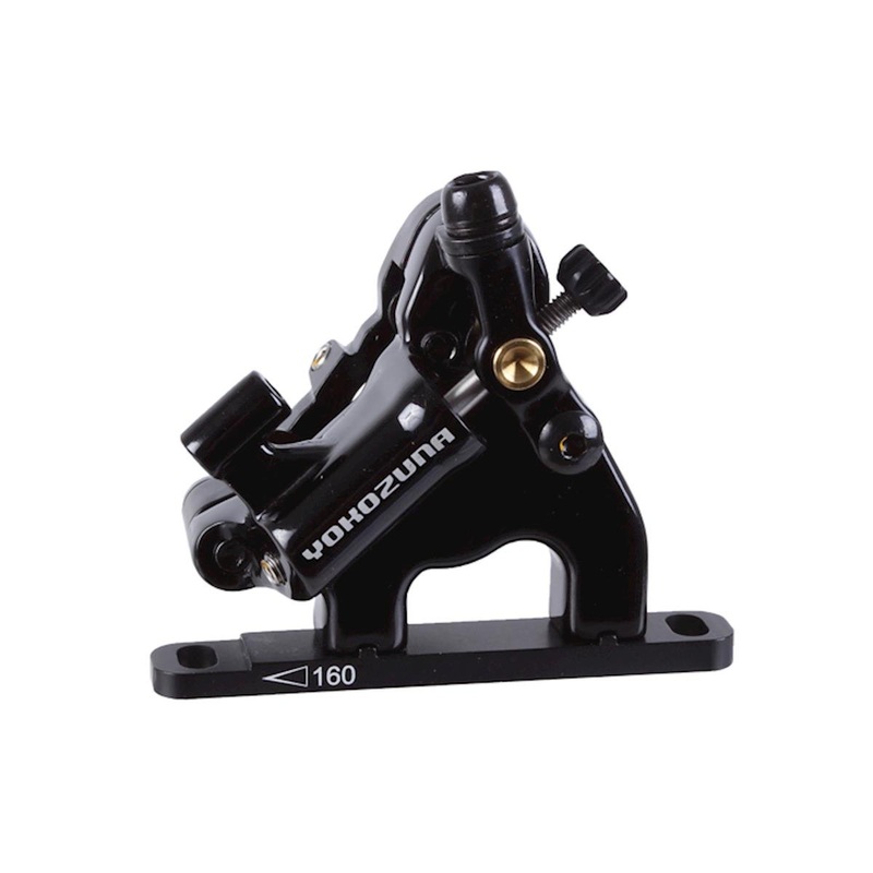 Yokozuna Motoko Disc Brake Caliper (Black) (Mechanical) (w/ 160mm Rotor) (Front) (Flat Mount)