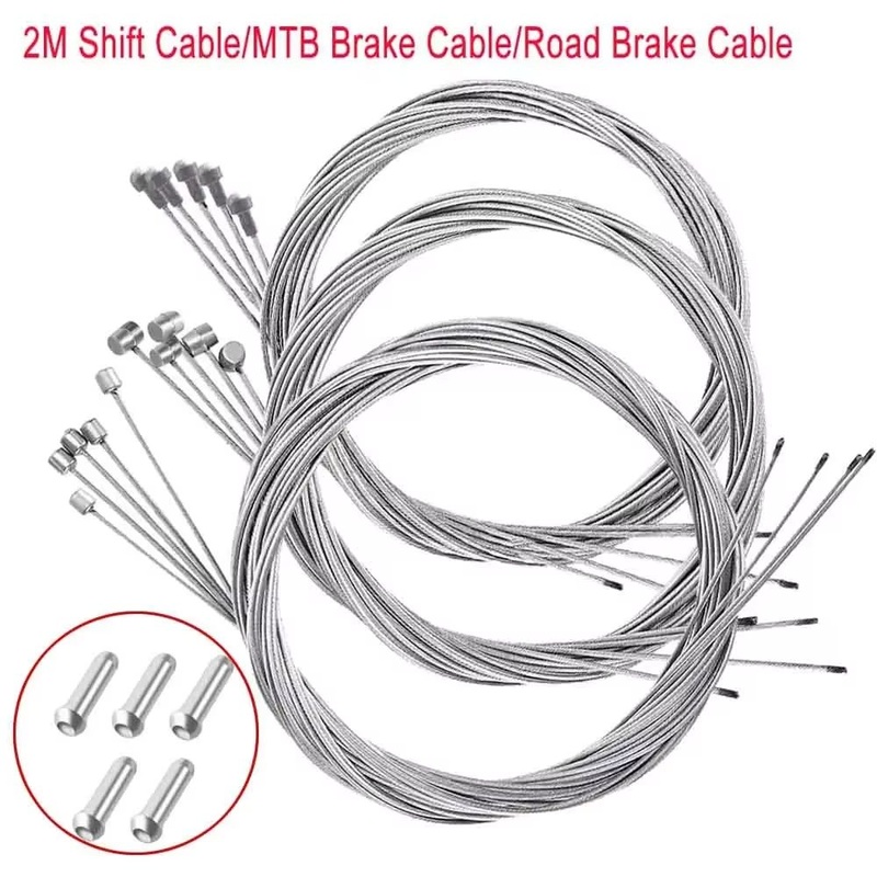 Common Bike Brake Cable Corrosion Resistant Steel Wire Full Set 12 16 Size 175mm Bicycle Brake Cable
