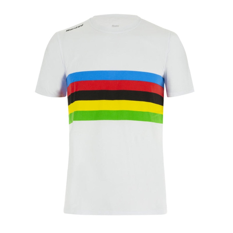 T-Shirt Santini bambino UCI Campione del Mondo Iride – Bianco
