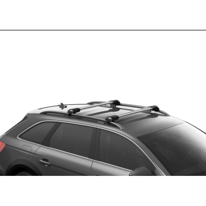 Thule 7204 Edge Raised Rail foot pack for cars with roof rails, pack of 4