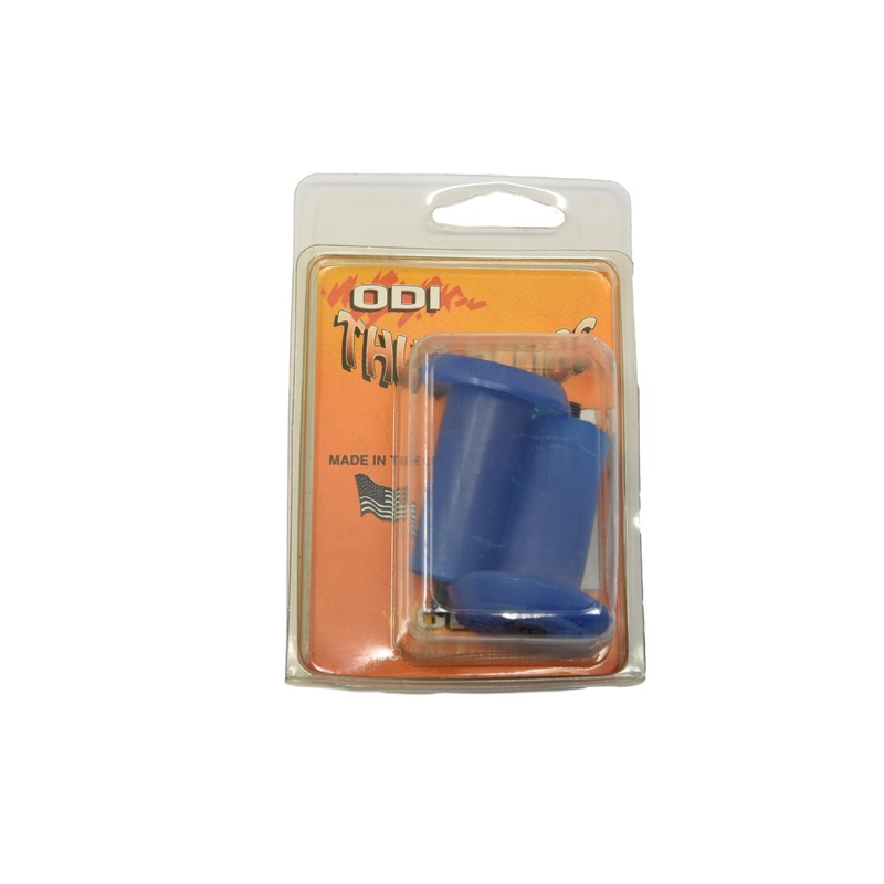 Blue ODI Thug Plugs Handle-bar End Plugs Made In USA 90s Nos Lightweight Plastic