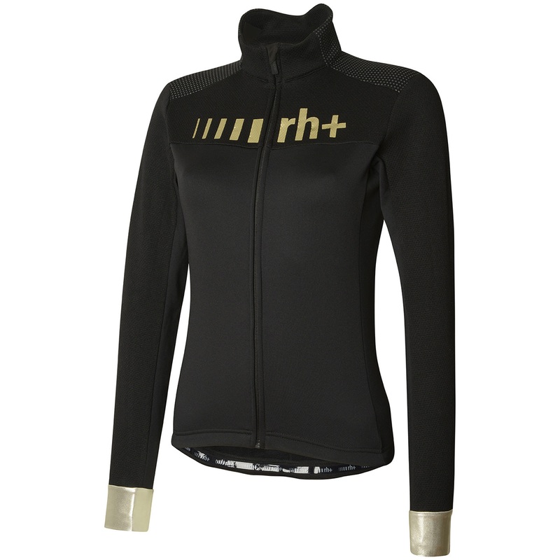 Maglia maniche lunghe donna Rh+ Logo Thermo – Nero oro