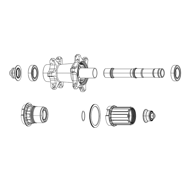 Zipp ZM2SL Freehub Kit|Black|Sram XD|Shimano Microspline
