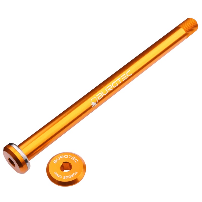 Burgtec Santa Cruz Rear Axle 12×168.5mm Iron Bro Orange